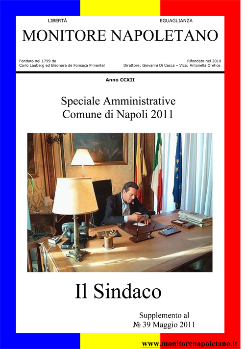 Copertina Monitore Napoletano Supplemento n. 39 Maggio 2011