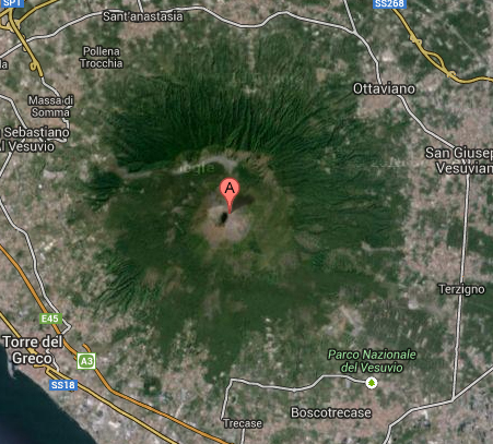 Vesuvio visto dal Satellite