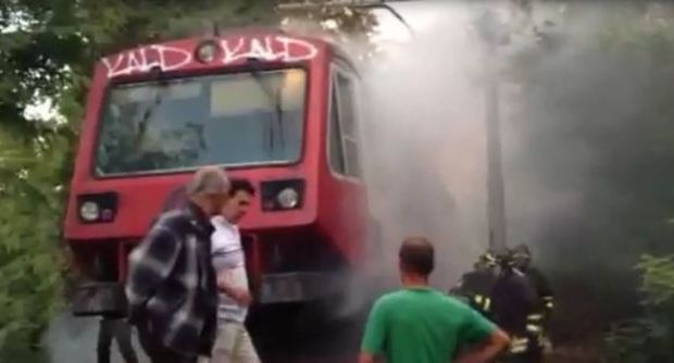 Risultati immagini per TRENO CIRCUM IN FIAMME