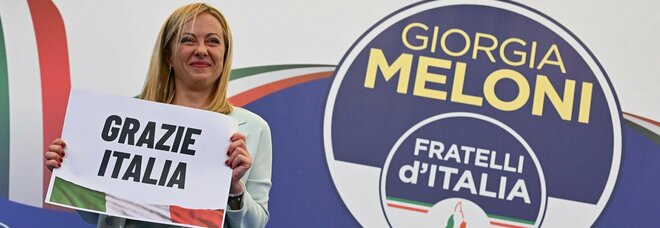 Elezioni 2022 - Fratelli d'Italia primo partito col 26% delle preferenze